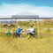Grey Pop-Up Outdoor Canopy Tent Large Shade Portable with Sidewalls